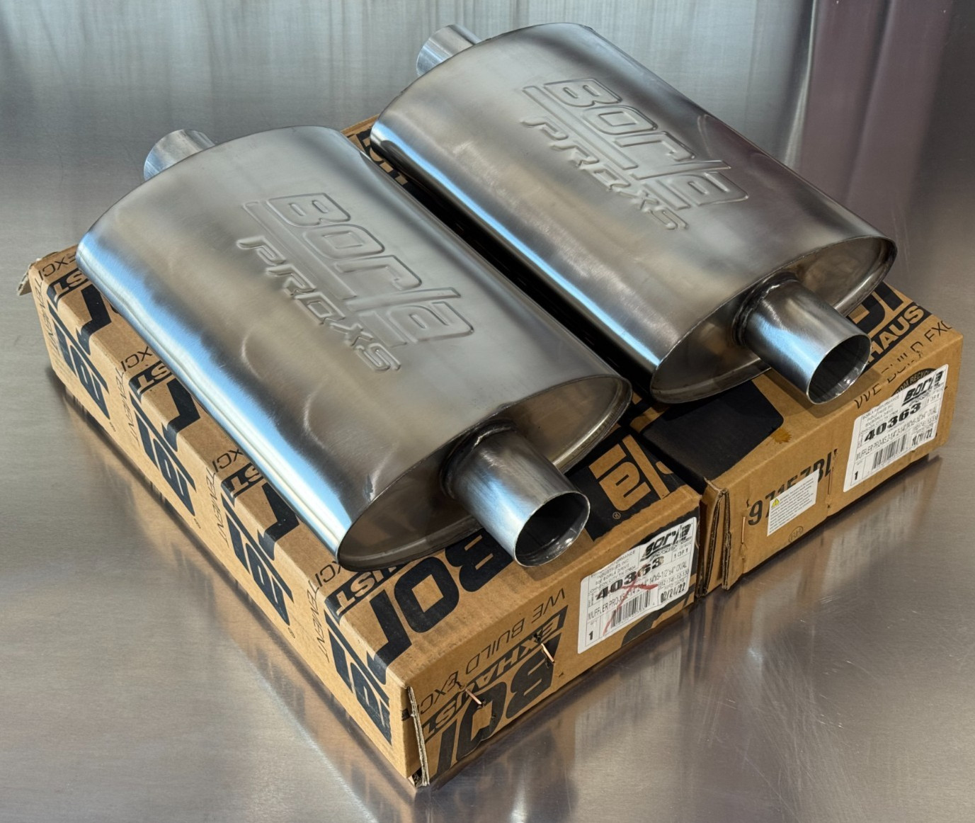 SALE Borla 40363 Universal ProXS Muffler 2.25 Center Inlet x Outlet - Qty 2
