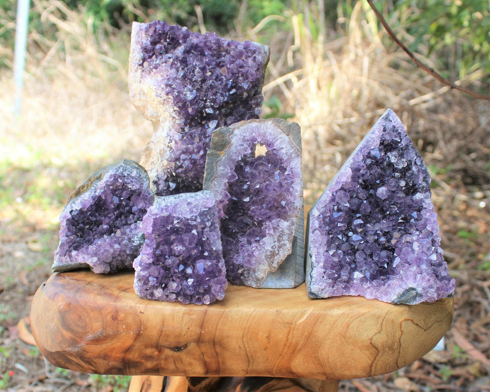 Amethyst Cut Base Crystal Clusters - CLEARANCE Uruguayan Amethyst Free Standing