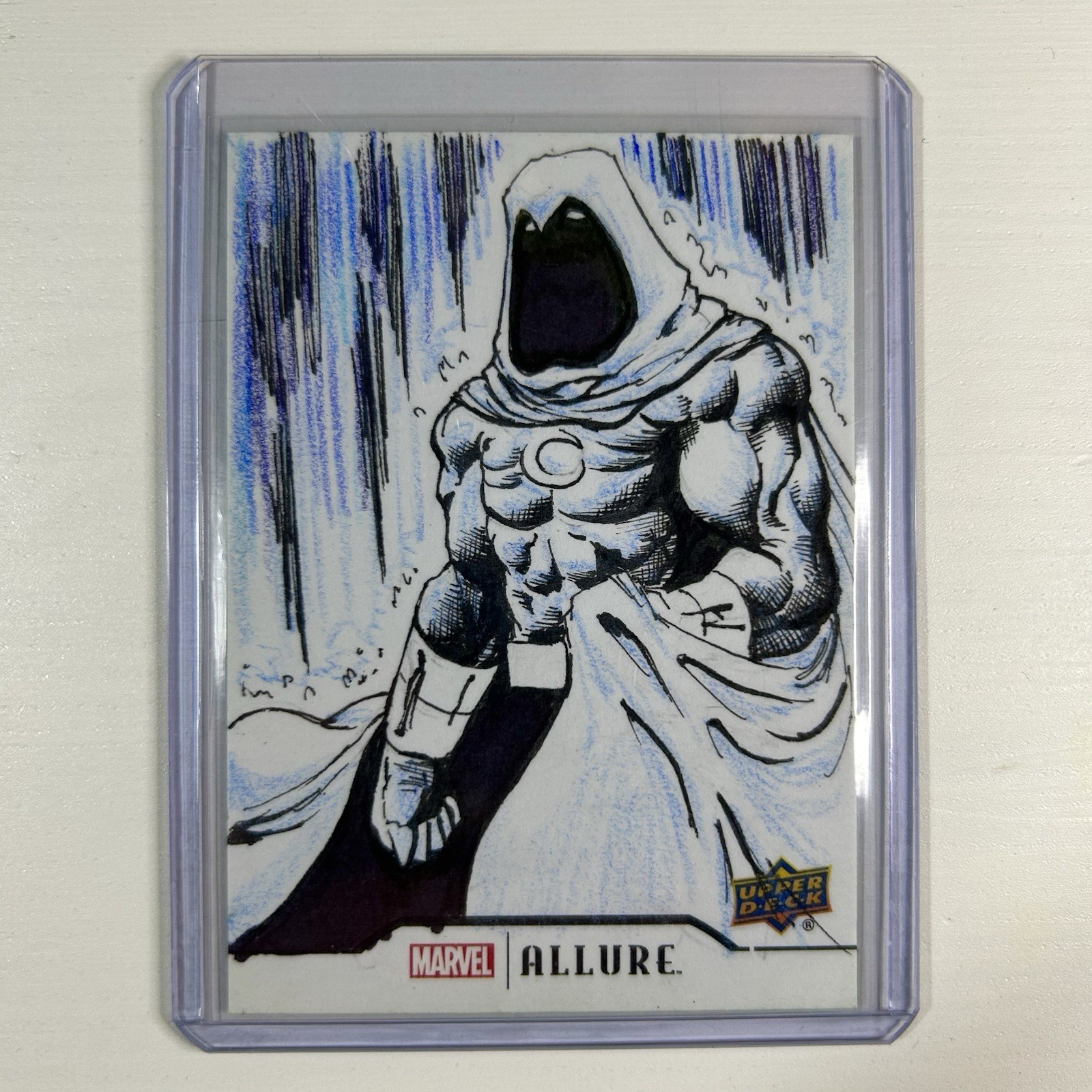 2022 Upper Deck Marvel Allure Sketch Card Moon Knight Brian Soriano 2022 Upper Deck Marvel Allure Sketch Card Moon Knight Brian Soriano