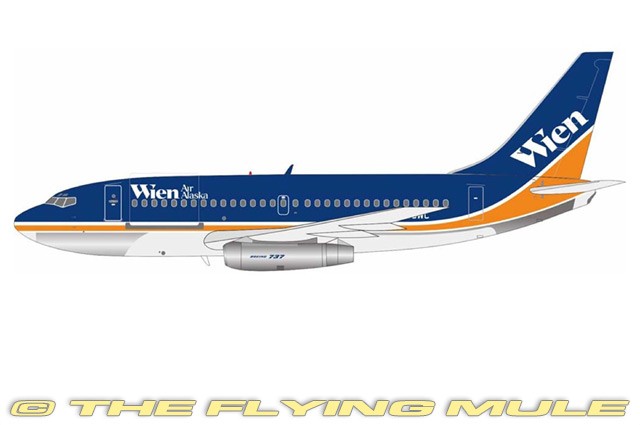 Inflight 1:200 737-200 Wien Air N493WC w/Stand