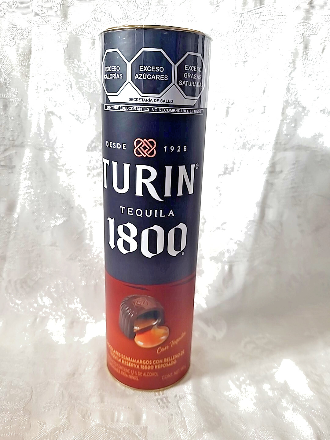 Turin Dark 1800 Chocolates filled, Net Wt 7 Oz.