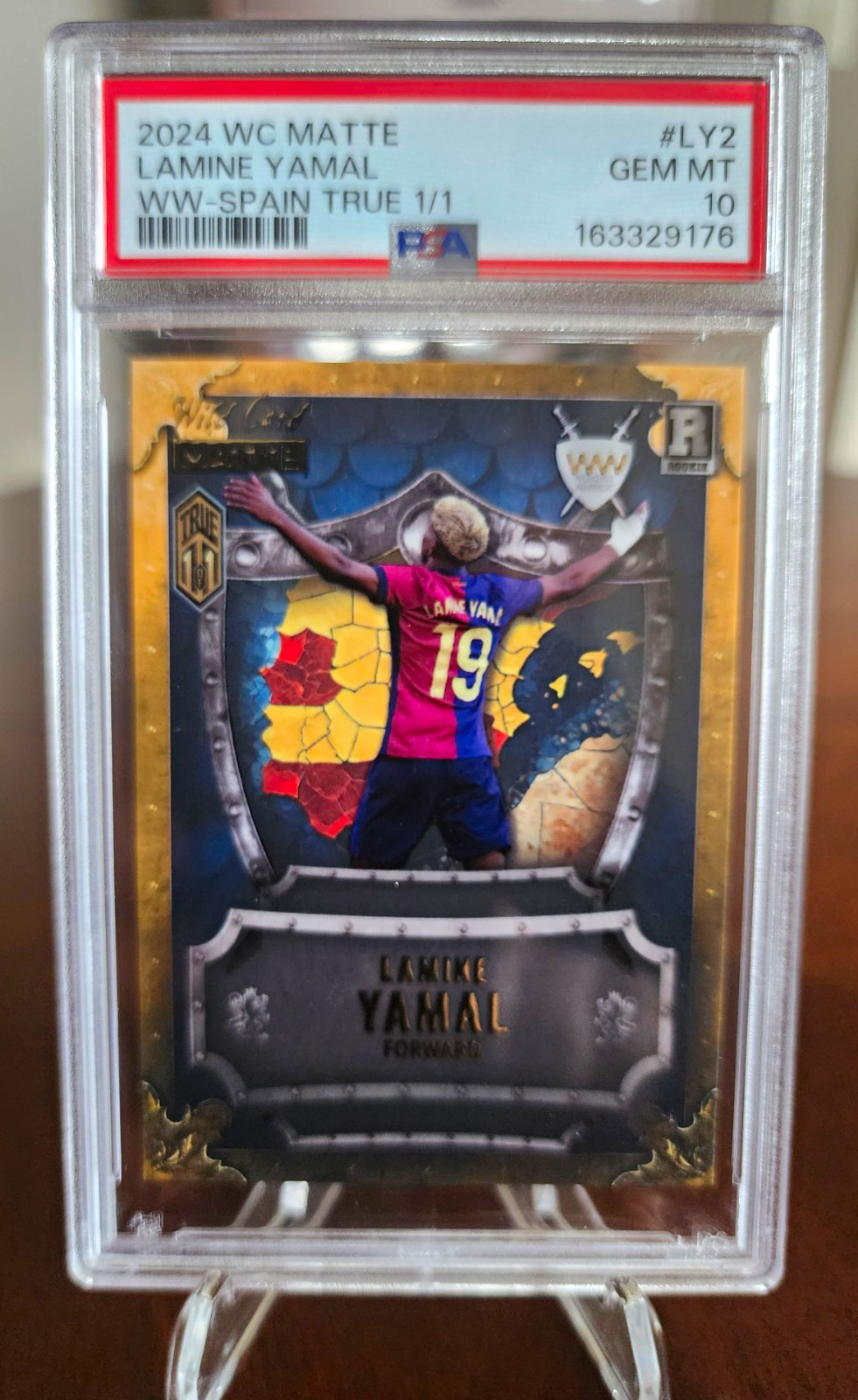 Lamine Yamal Wild Card 2024 WC Matte  Weekend Warrior Spain True 1/1 PSA 10