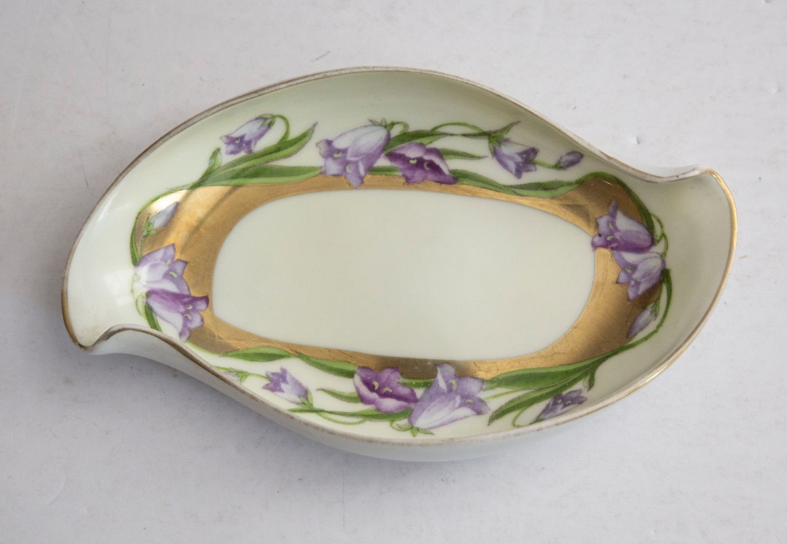 Vtg Hand-Painted Porcelain Relish Dish-PT Bavaria Porcelain-Campula-Good Vtg Hand-Painted Porcelain Relish Dish-PT Bavaria Porcelain-Campula-Good