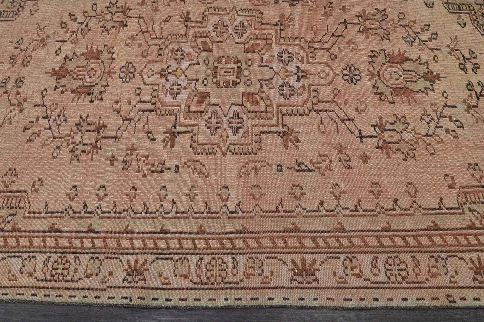 Oushak 5x8,Turkish Rug,vintage,anatolian,BROWN,kilim,Bohemian,handmade,wool