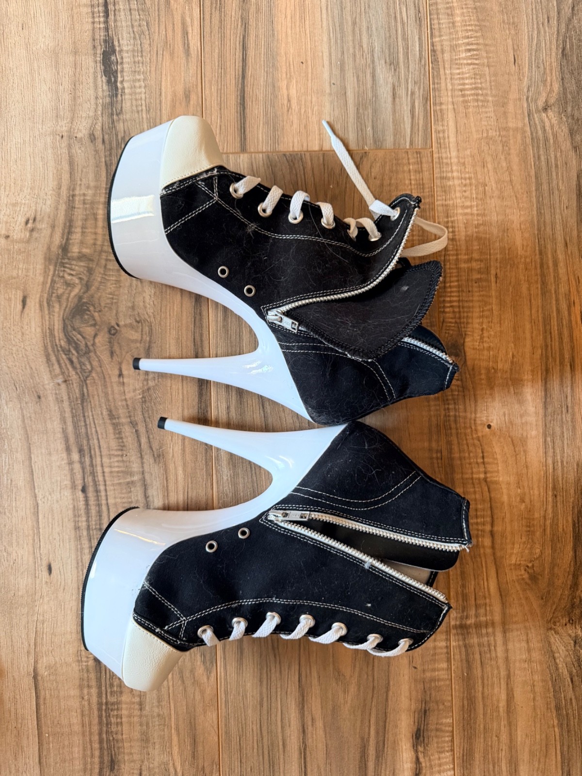 pleaser heels size 10 skater shoe style
