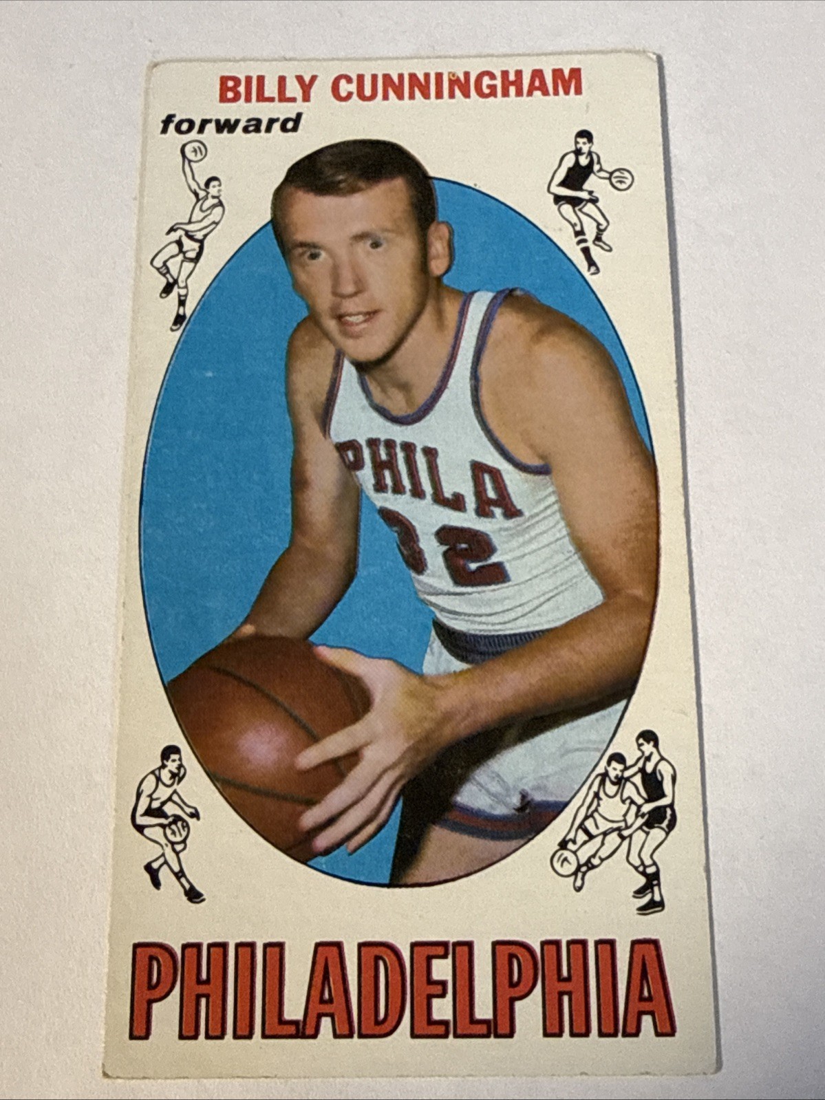1969-70 Topps - Billy Cunningham #40 ROOKIE HOF   VG-EX