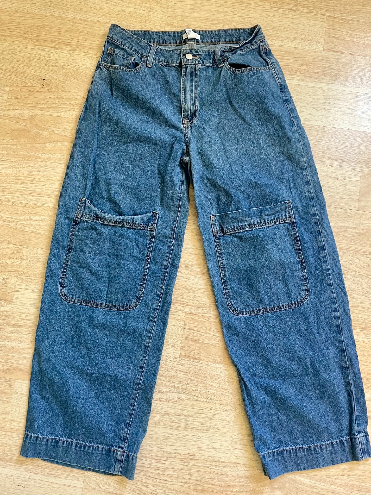 Forever 21 jeans womens size 31 baggy wide leg barrel y2k grunge skater cargo Forever 21 jeans womens size 31 baggy wide leg barrel y2k grunge skater cargo