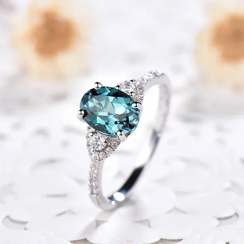 Gorgeous Silver Rings Women Jewelry Cubic Zircon Wedding Ring Sz 6-10