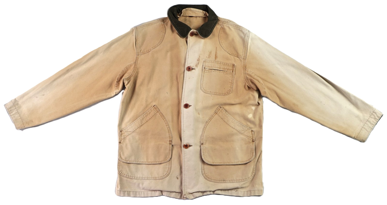 Vintage LL BEAN Men’s XL Beige Brown Field Barn Chore Canvas Work Jacket