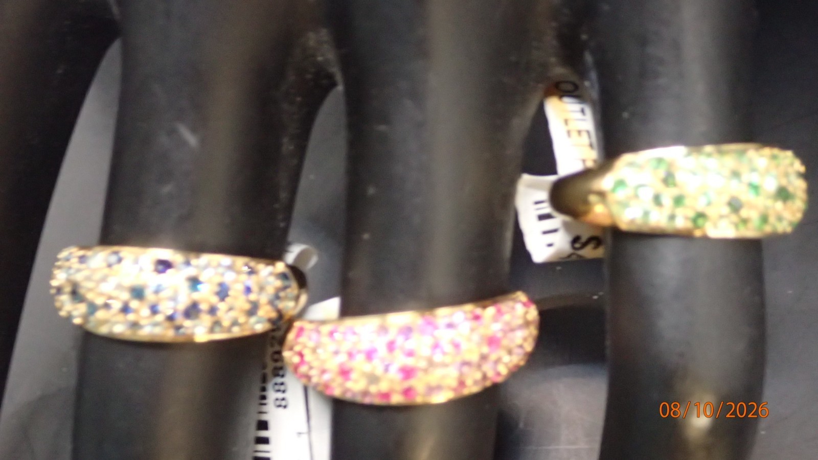 Rarities 14k Gold Silver Diamond-Acented Gemstone Earrings or Ring HSN $139-$169
