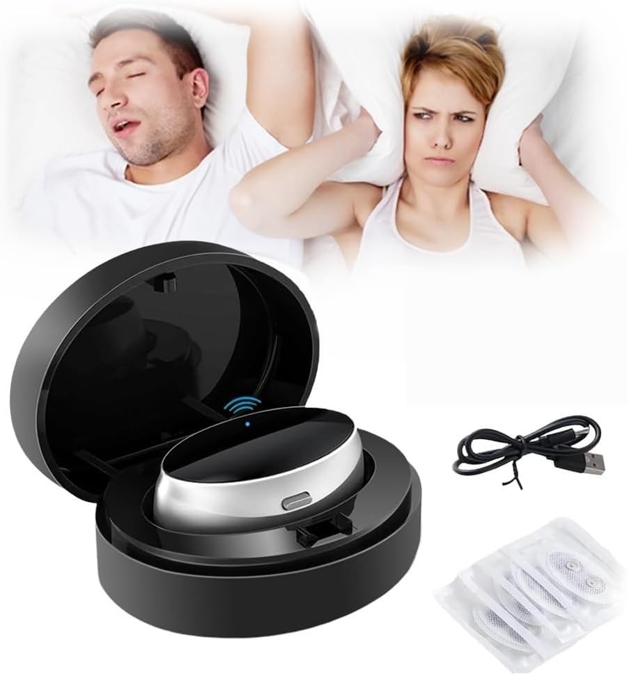 Sleep Ease Pro 4.0 – Portable 3-Speed Anti-Snoring Device for Better (Patch*10)