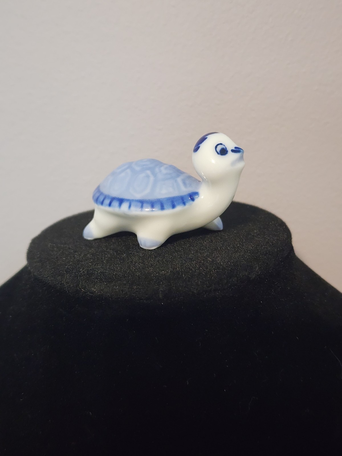Vintage Delft Blue Small Turtle Figurine