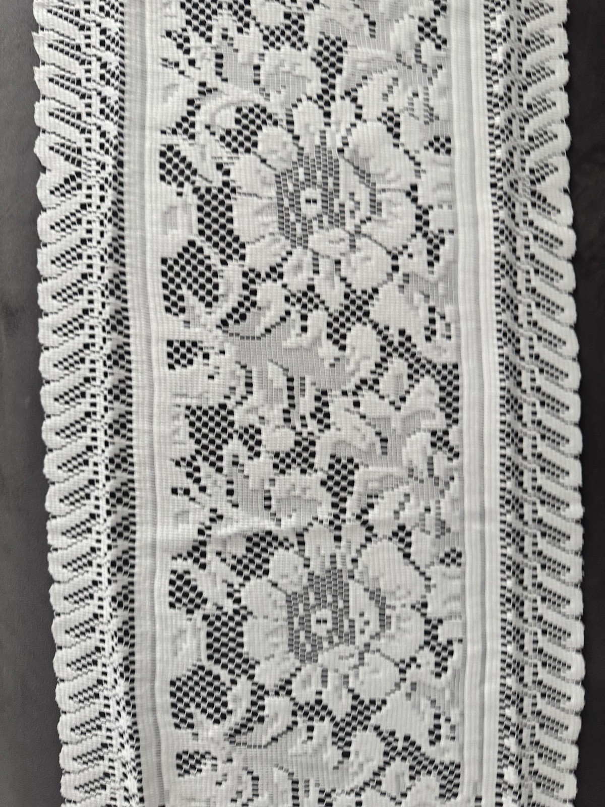 white lace table runner Size 14 X 56 Inch Set Of 2 