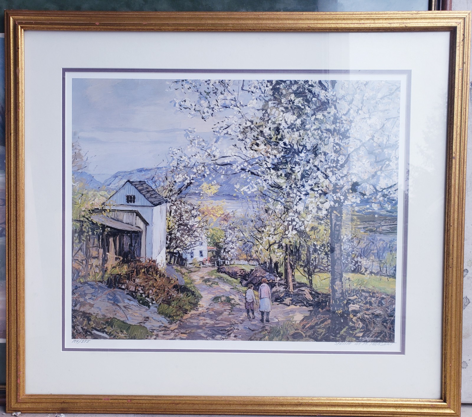 Edward Willis Redfield Spring At PT Pleasent Vintage Art Print Signed Numbered Edward Willis Redfield Spring At PT Pleasent Vintage Art Print Signed Numbered