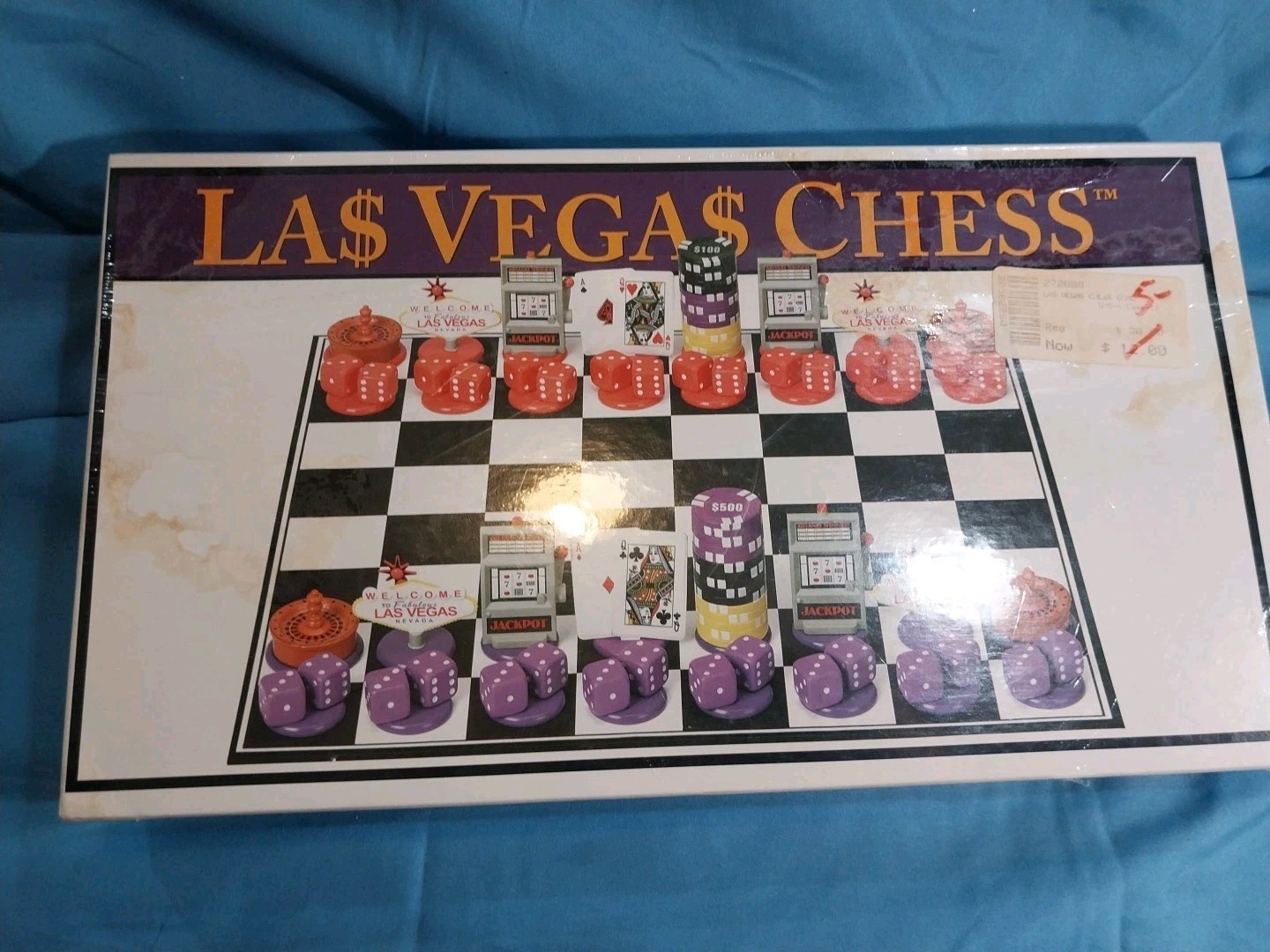 Vintage Las Vegas Chess Set Complete Big League Promotion Made In USA Made 2001 Vintage Las Vegas Chess Set Complete Big League Promotion Made In USA Made 2001