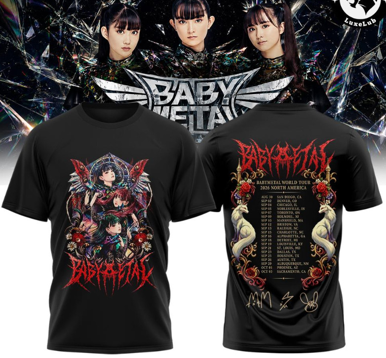 BABYMETAL World Tour 2026 North America Graphic T-Shirt