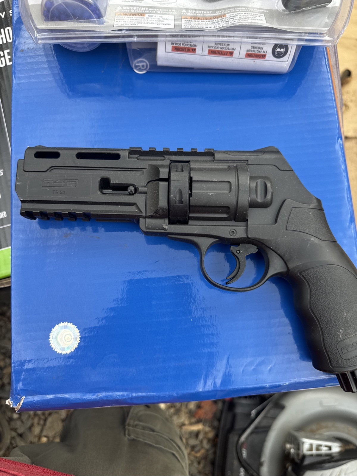 Umarex T4E TR 50 CO2 Paintball Marker Revolver .50 Cal, 380 FPS - 2292176