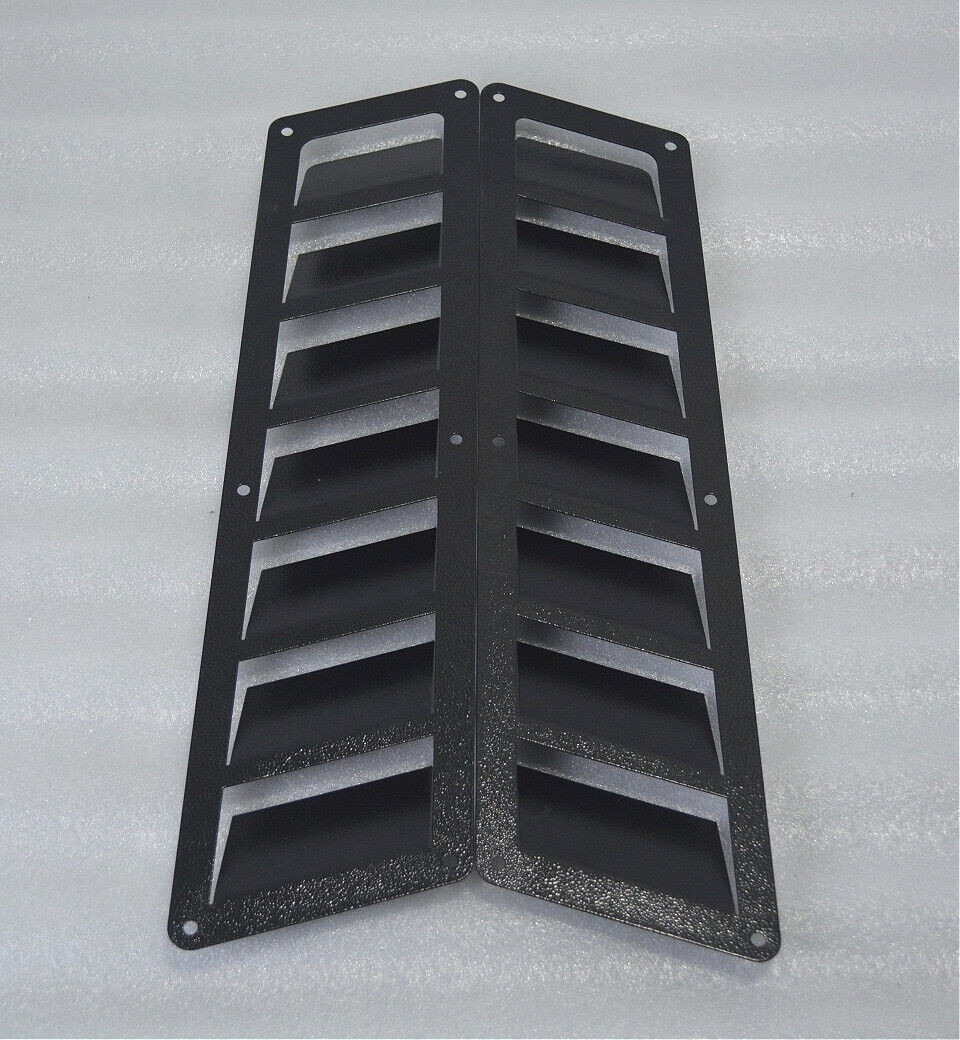 Black Steel Bonnet Hood Vents Universal POWDER COATING Black Steel Bonnet Hood Vents Universal POWDER COATING