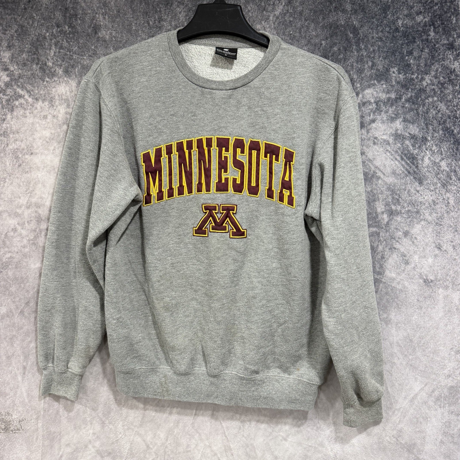 Minnesota Golden Gophers Sweatshirt Small Crewneck Gray Colosseum NCAA Logo Minnesota Golden Gophers Sweatshirt Small Crewneck Gray Colosseum NCAA Logo