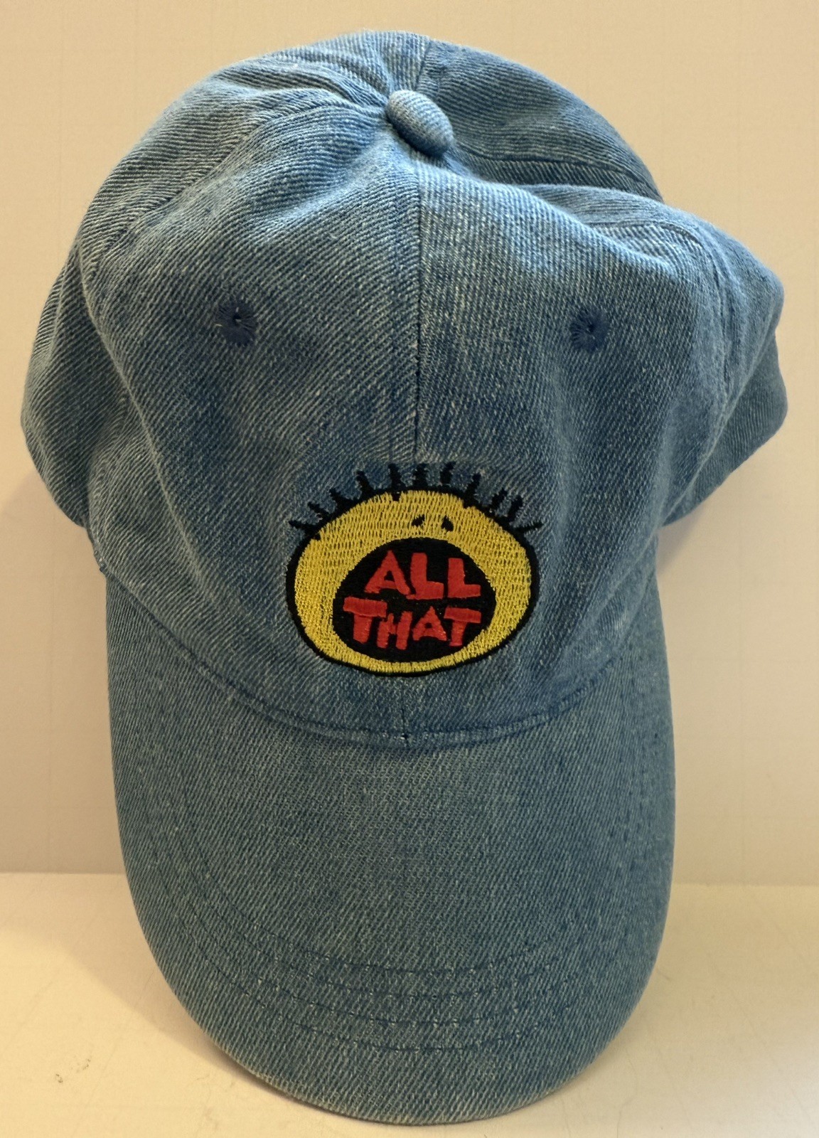 Nickelodeon’s All That - Denim Adjustable Strap-back hat - 90’s Retro TV Nickelodeon’s All That - Denim Adjustable Strap-back hat - 90’s Retro TV