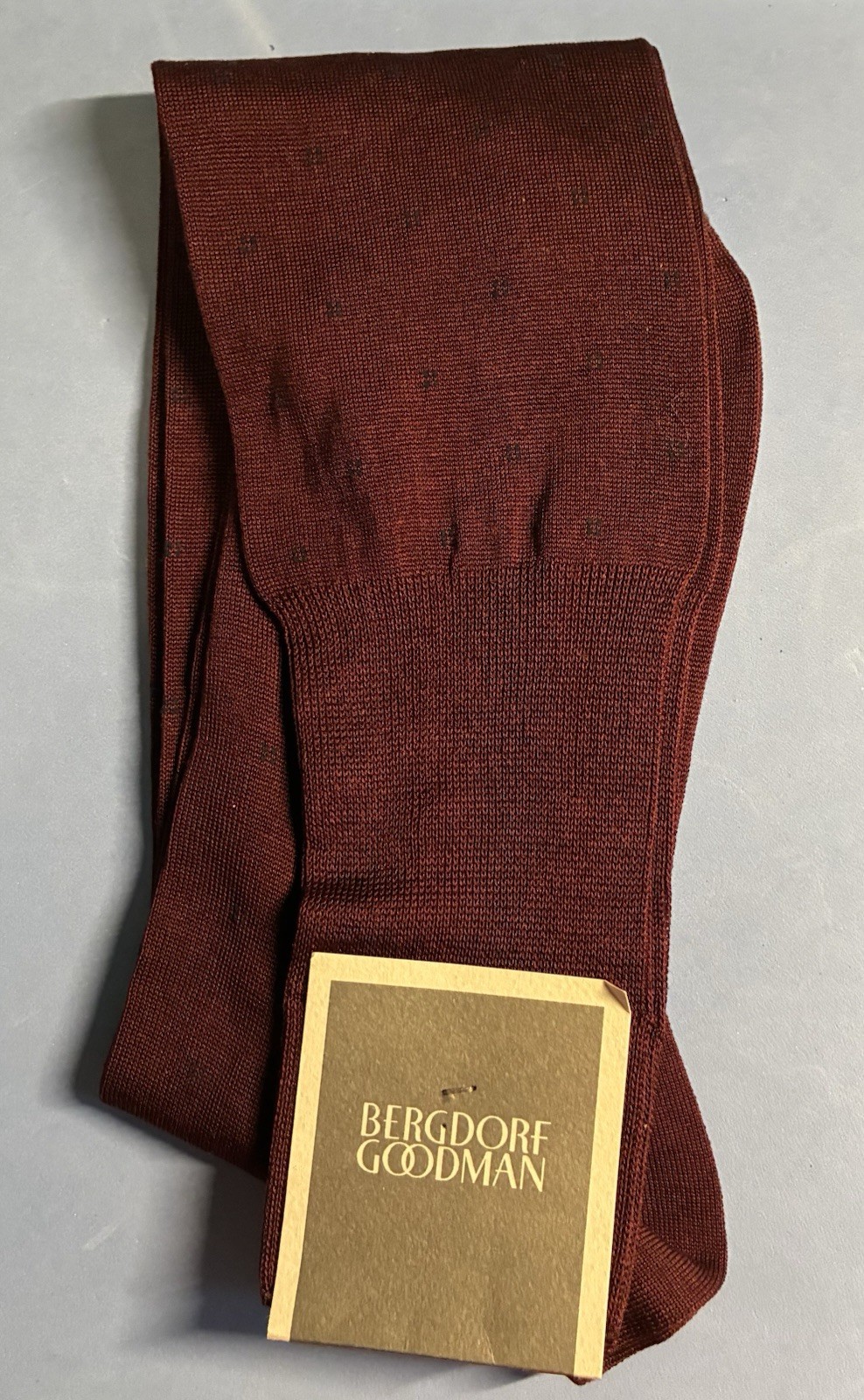 Bergdorf Goodman Dress Socks - Wine - 