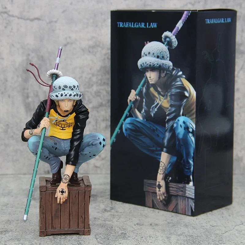 21cm One Piece Trafalgar Law Action Figure PVC Anime Statue Collectible New Toy