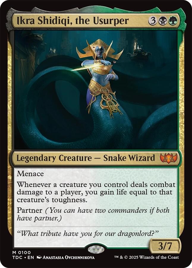 MTG Ikra Shidiqi, the Usurper [Tarkir: Dragonstorm Commander] Near Mint Magic