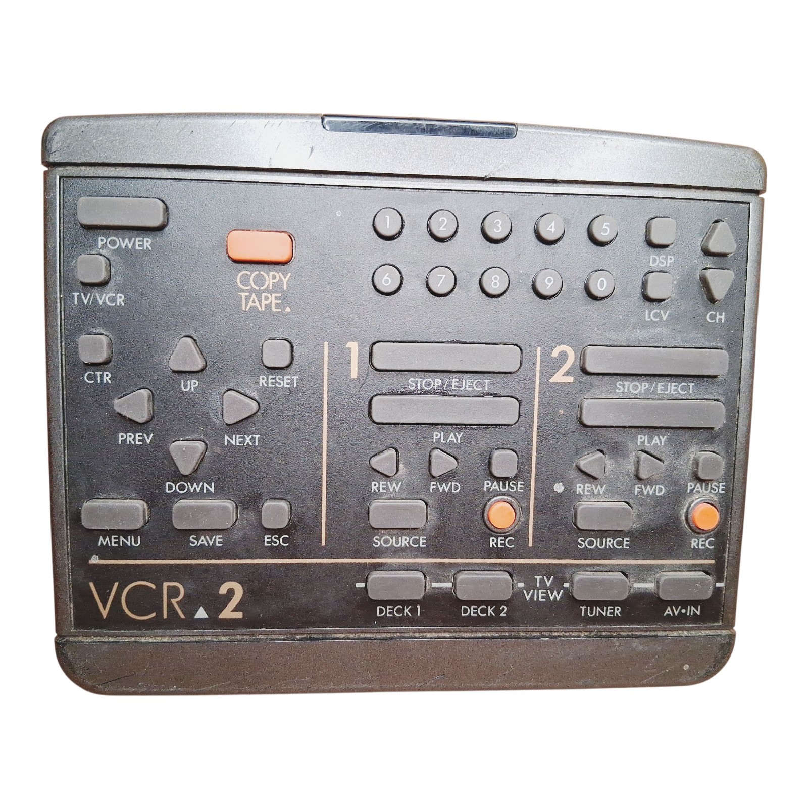 VTG Go Video Horizon Remote Control Clicker Dual 2 Two Deck VHS VCR Tested 