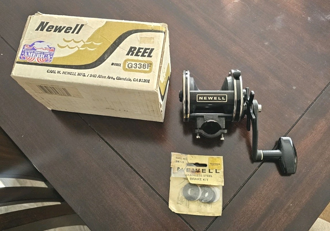 Newell C338-5 Fishing Reel With Clamp, Brake Kit