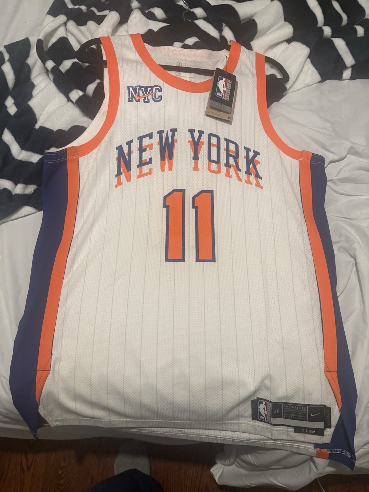 New York Knicks Jalen Brunson Authentic Jersey Size 48 L