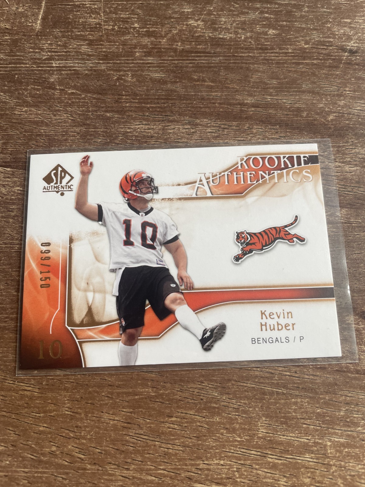 2009 SP Authentic Copper Kevin Huber RC /150 Cincinnati Bengals #223 Rookie RARE