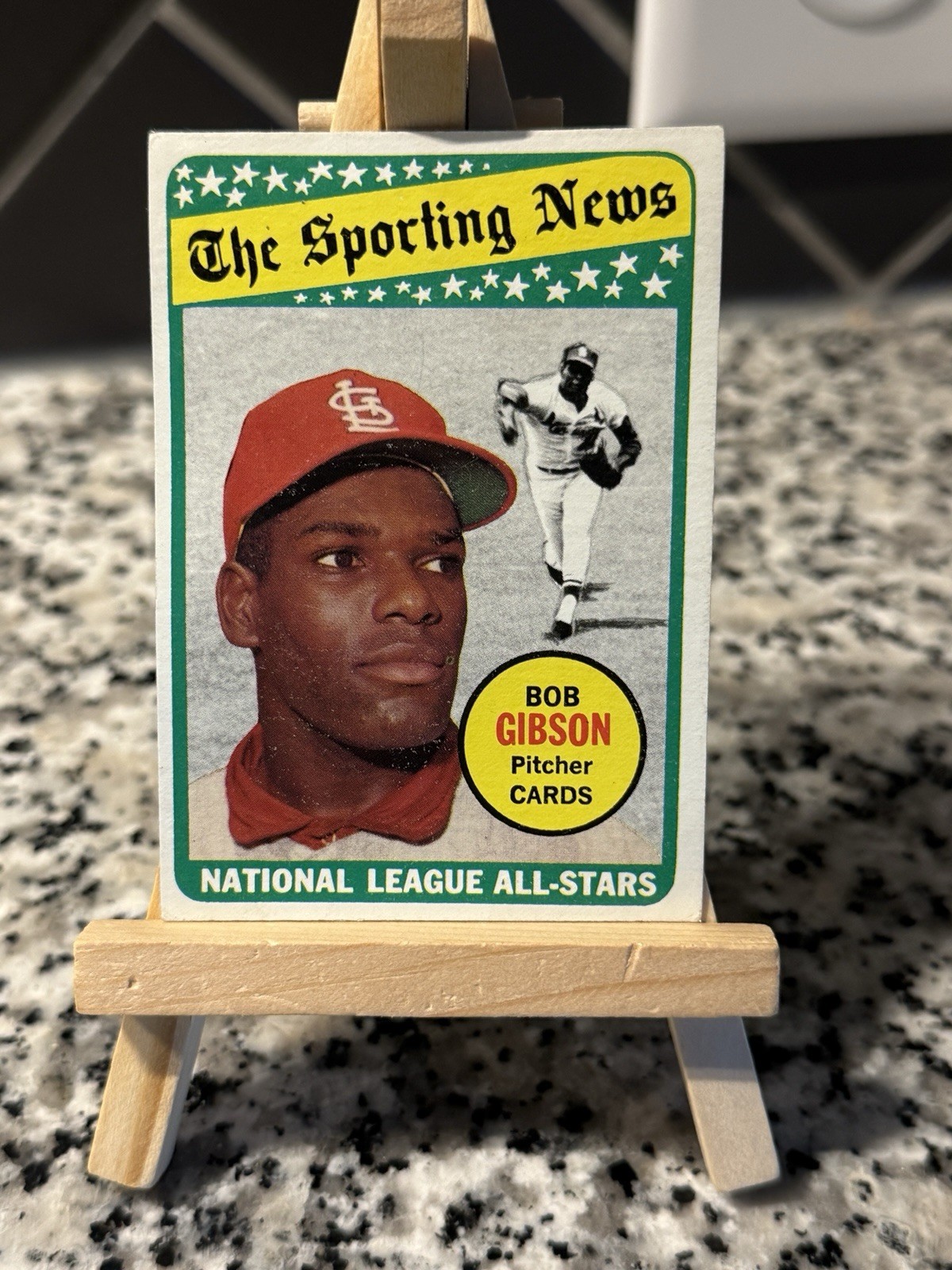 1969 Topps Baseball - The Sporting News All Star Selection Bob Gibson #432 1969 Topps Baseball - The Sporting News All Star Selection Bob Gibson #432