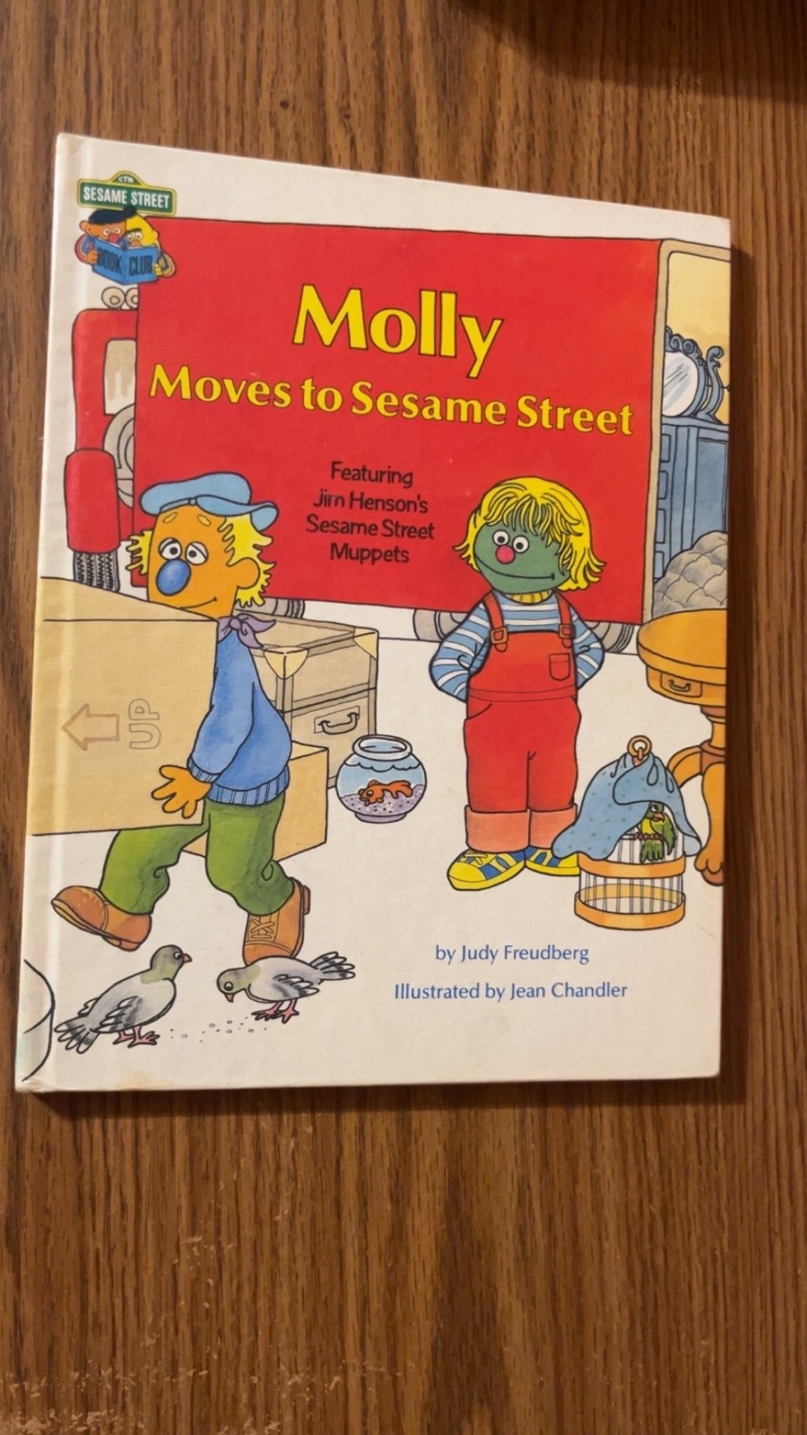 Vintage Molly Moves to Sesame Street Hardcover Children's Book