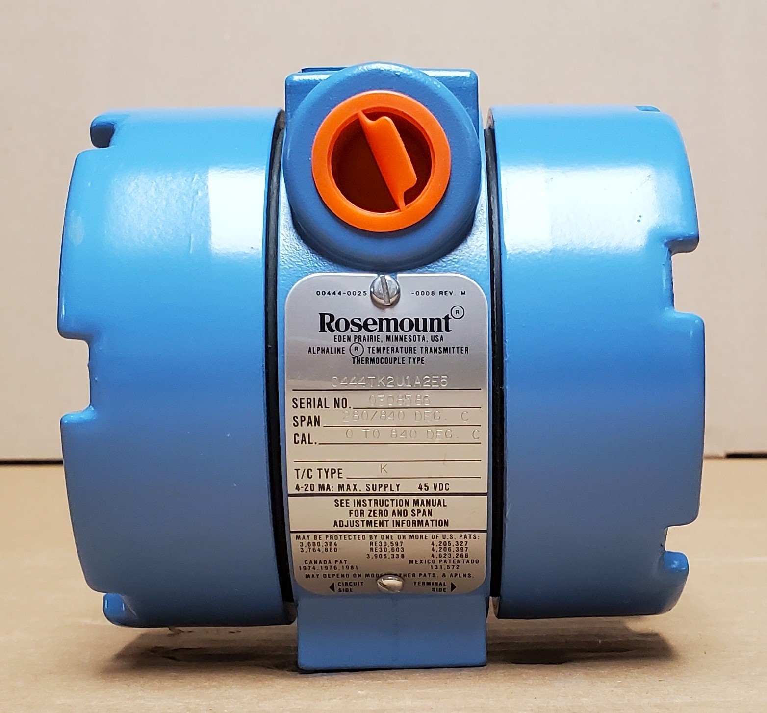 Rosemount 444TK2U1A2E5 Temperature Transmitter Rosemount 444TK2U1A2E5 Temperature Transmitter