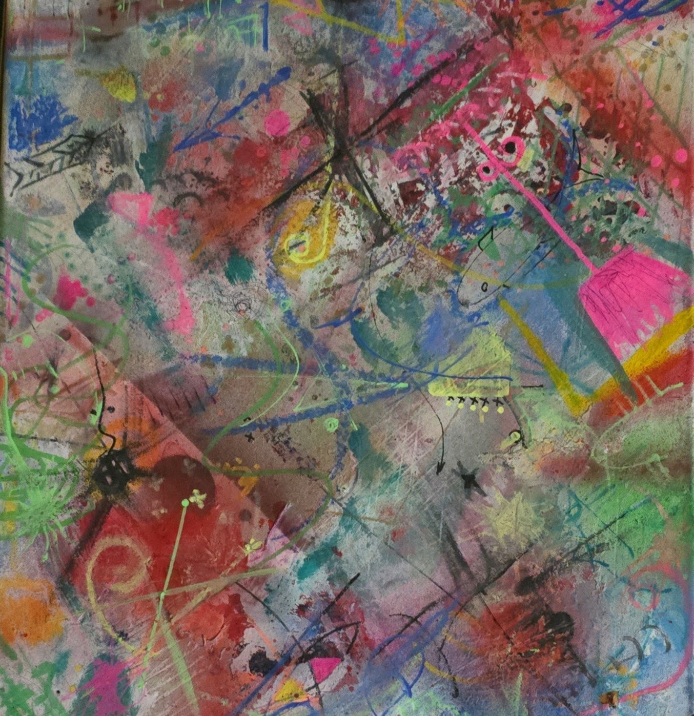 Original Handmade Abstract Mixed Media Art on Canvas Acrylic Ink Contemporary Original Handmade Abstract Mixed Media Art on Canvas Acrylic Ink Contemporary