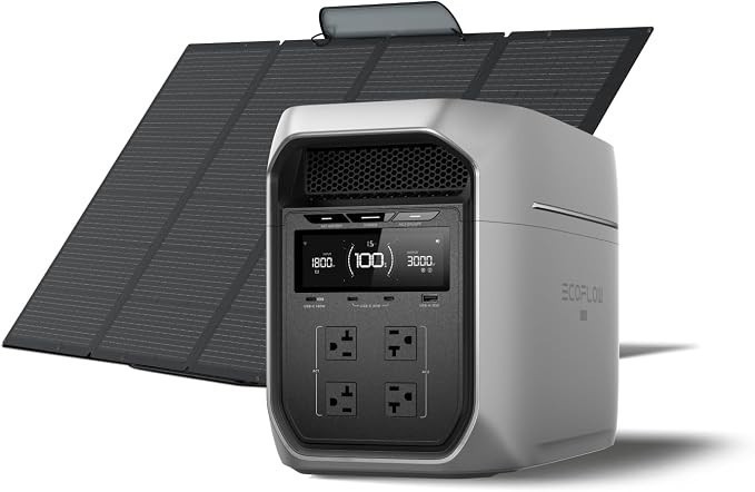 EF ECOFLOW Portable Power Station DELTA 3 MAX Plus & 400W Solar Panel AAAAAAA+++