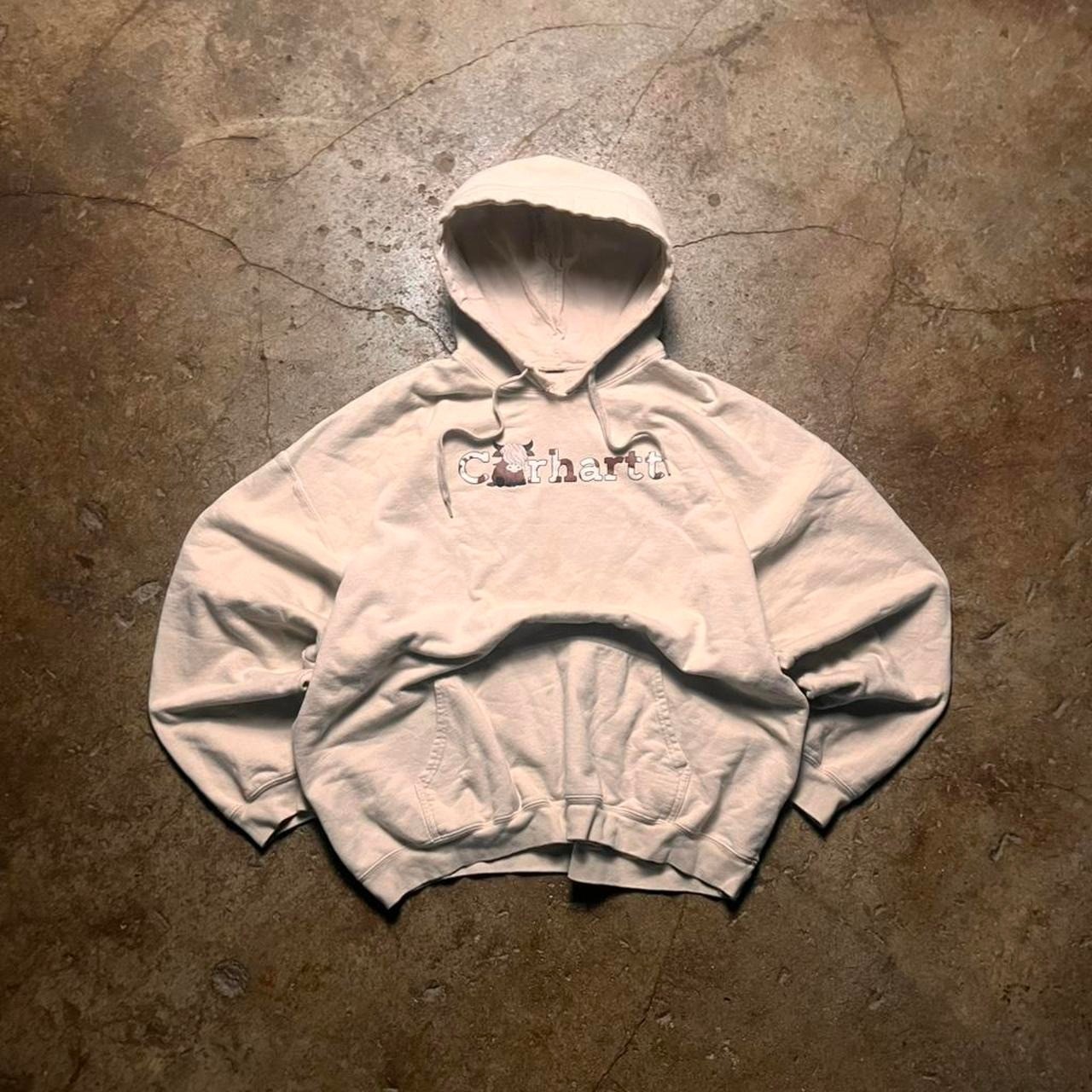Sweet vintage rare Carhartt center graphic pullover hoodie Sweet vintage rare Carhartt center graphic pullover hoodie
