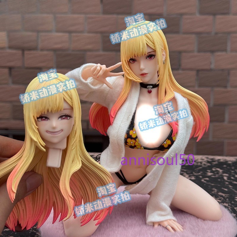 NEW My Dress-Up Darling Marin Kitagawa Double Head Figure 18cm PVC Statue Anime
