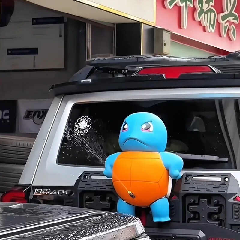 16cm Cute Anime Squirtle Car Accessory Water Spray Toy Big Size Ornament Model 16cm Cute Anime Squirtle Car Accessory Water Spray Toy Big Size Ornament Model