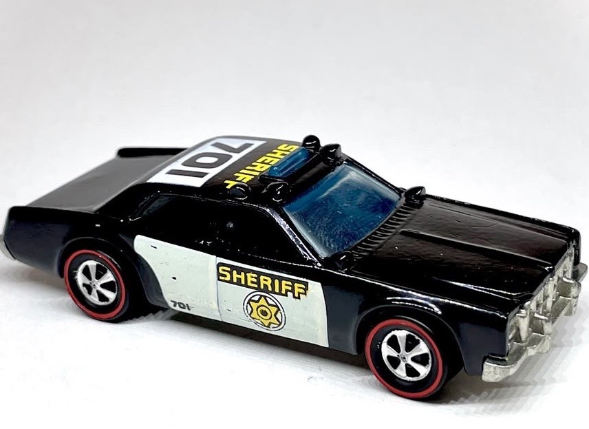 Hot Wheels VTG  1977 Black And White Sheriff Custom Made Redline Diecast