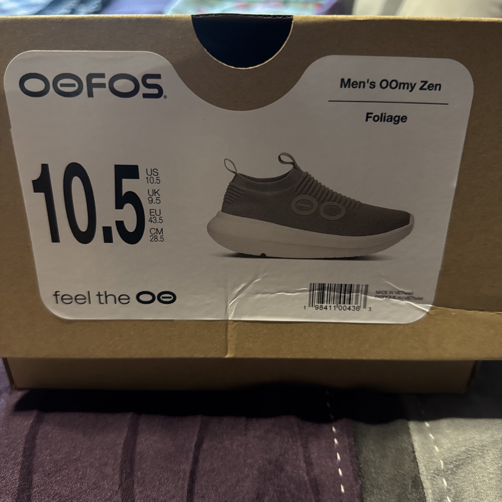 OOFOS OOmg Eezee Men\'s Recovery Slip-On Shoes, Foliage, Size 10.5