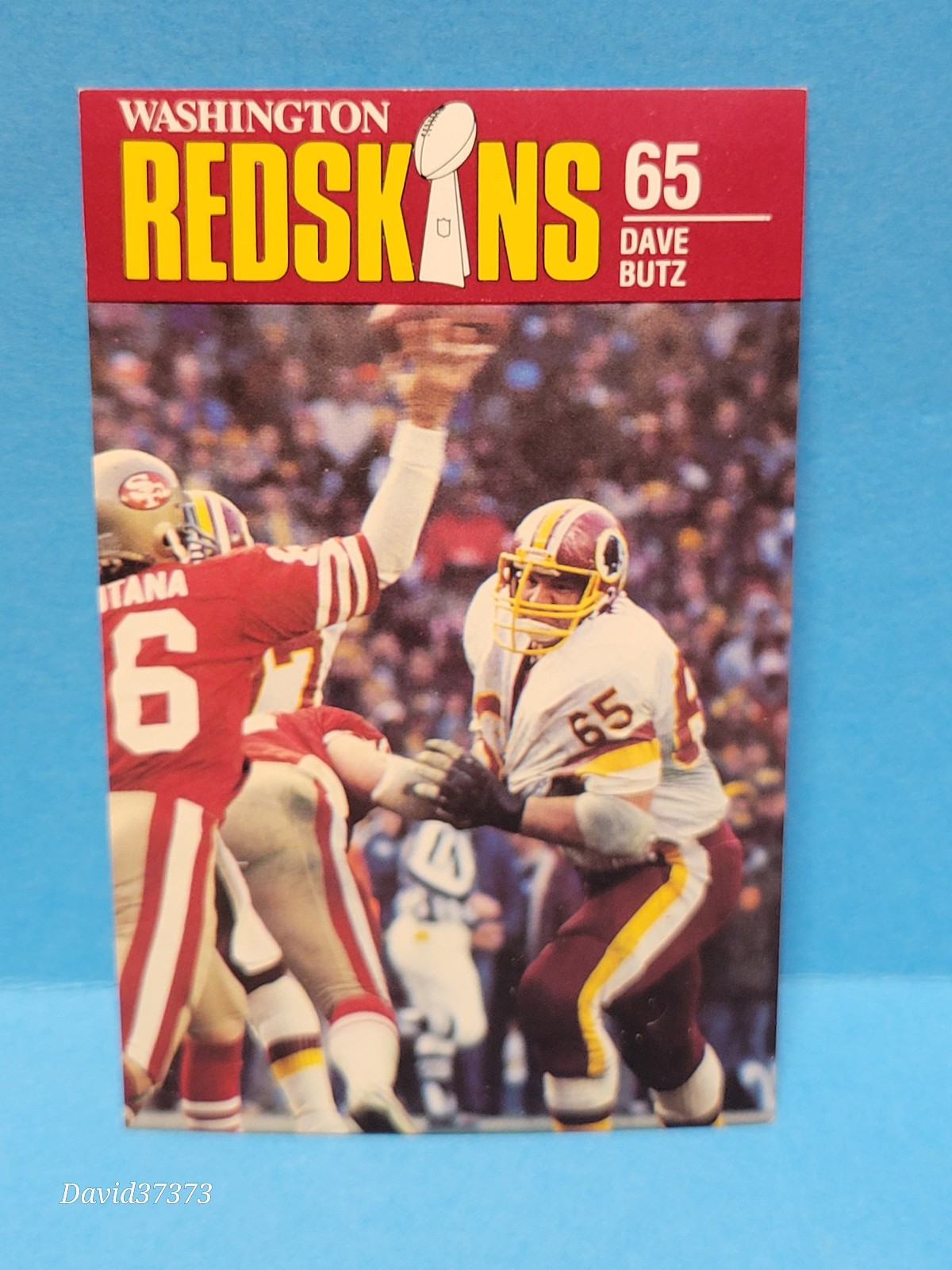 1988 Mobil Jell-o Washington Redskins Police - Dave Butz #65