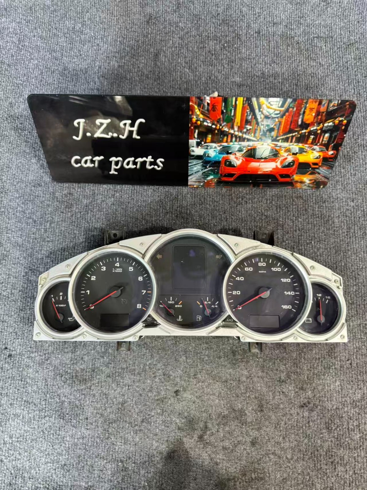 Used,For 08-10 Porsche Cayenne Instrument Cluster Speedometer OEM PN 7L5920975C