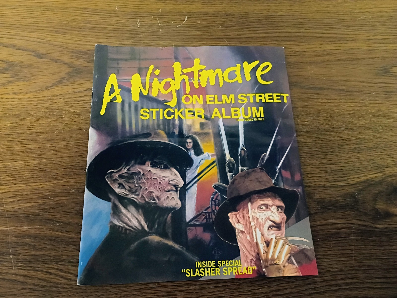 Vtg 1984 A Nightmare On Elm Street Sticker Album Freddy Krueger NOS Unused