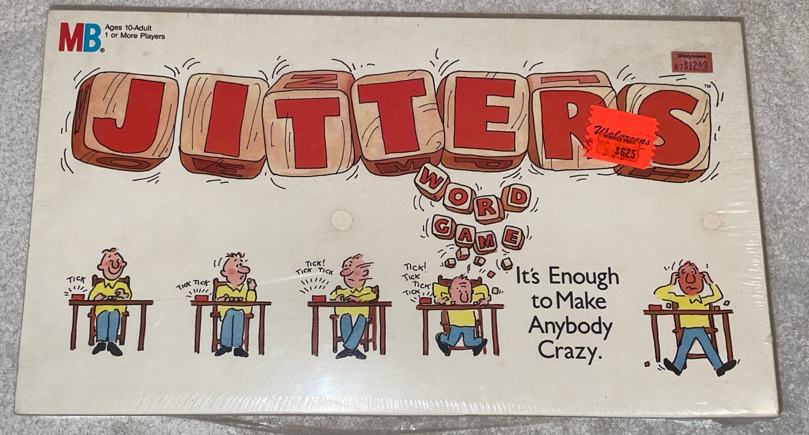 1986 Jitters Word Game by Milton Bradley Brand New Sealed 