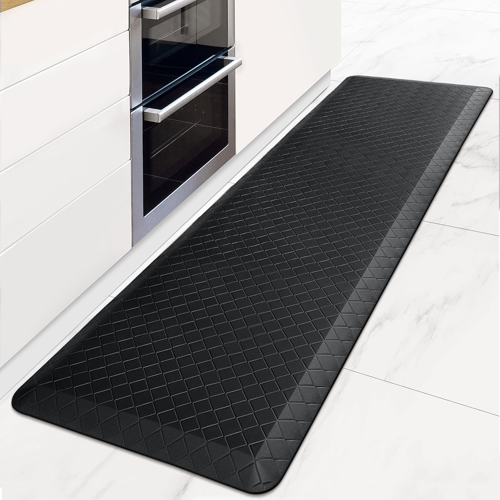 Cushioned Anti Fatigue Kitchen Mat Waterproof Non Slip Ergonomic Floor Rug