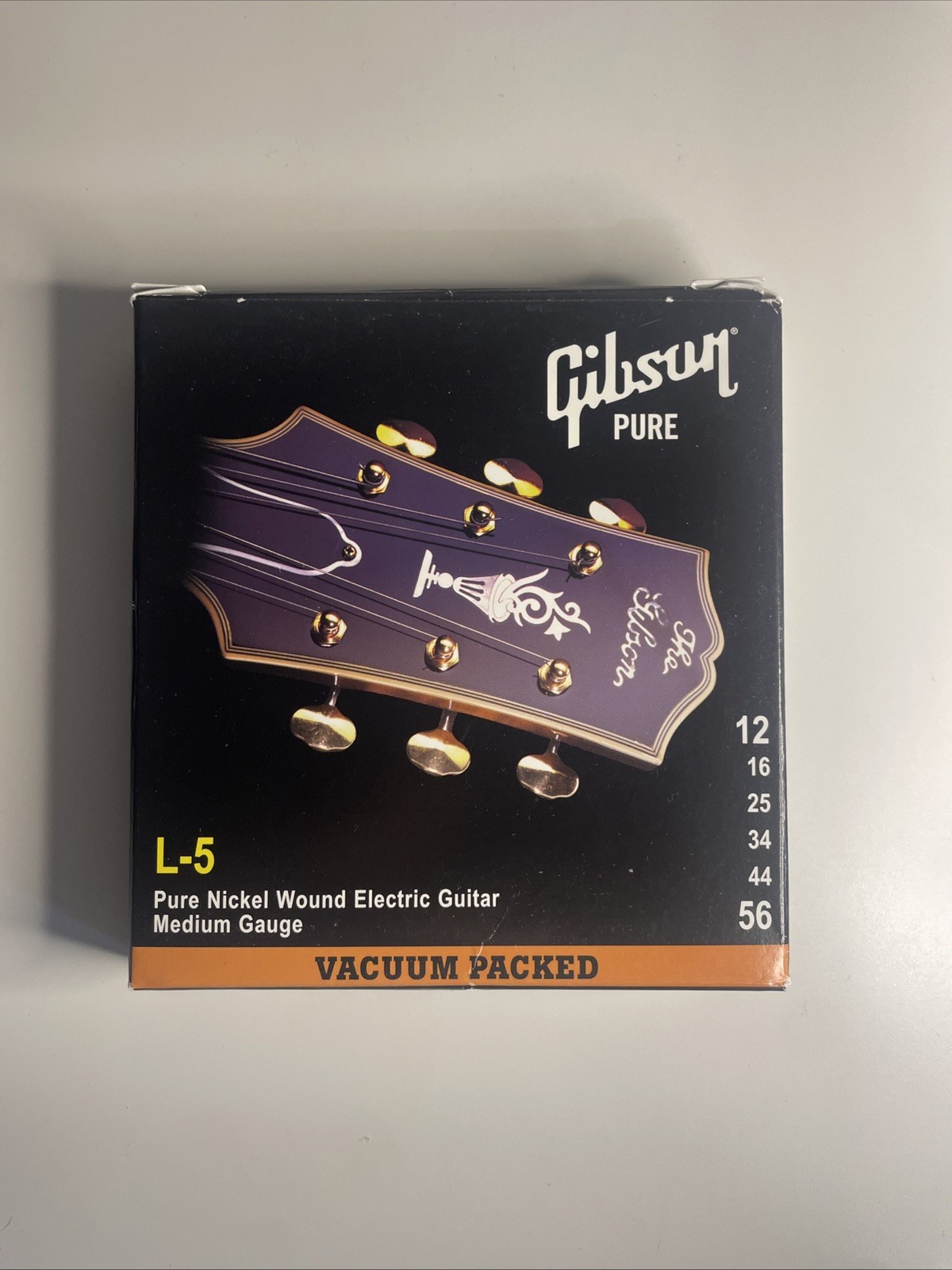 Rare Gibson L-5 Pure Nickel Wound Guitar Strings, SEG-900M, 2 Sealed Sets, NOS
