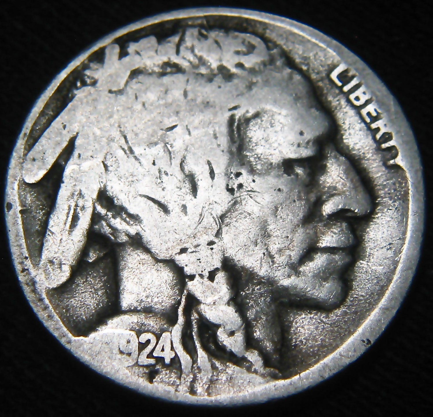Scarce Original KEY Date 1924-S BUFFALO NICKEL 5¢ FREE S&H LE45MI