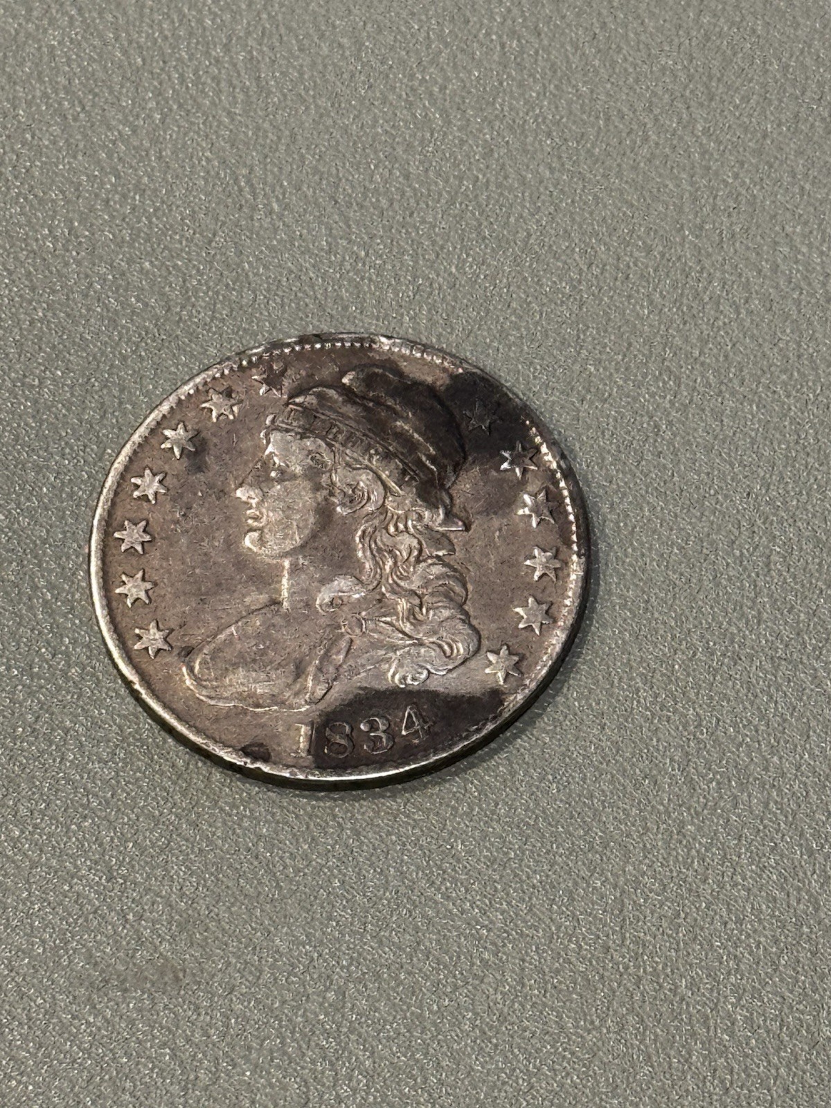 1834 Capped Bust Silver Half Dollar - Lettered Edge - Large Date Large Letters 1834 Capped Bust Silver Half Dollar - Lettered Edge - Large Date Large Letters
