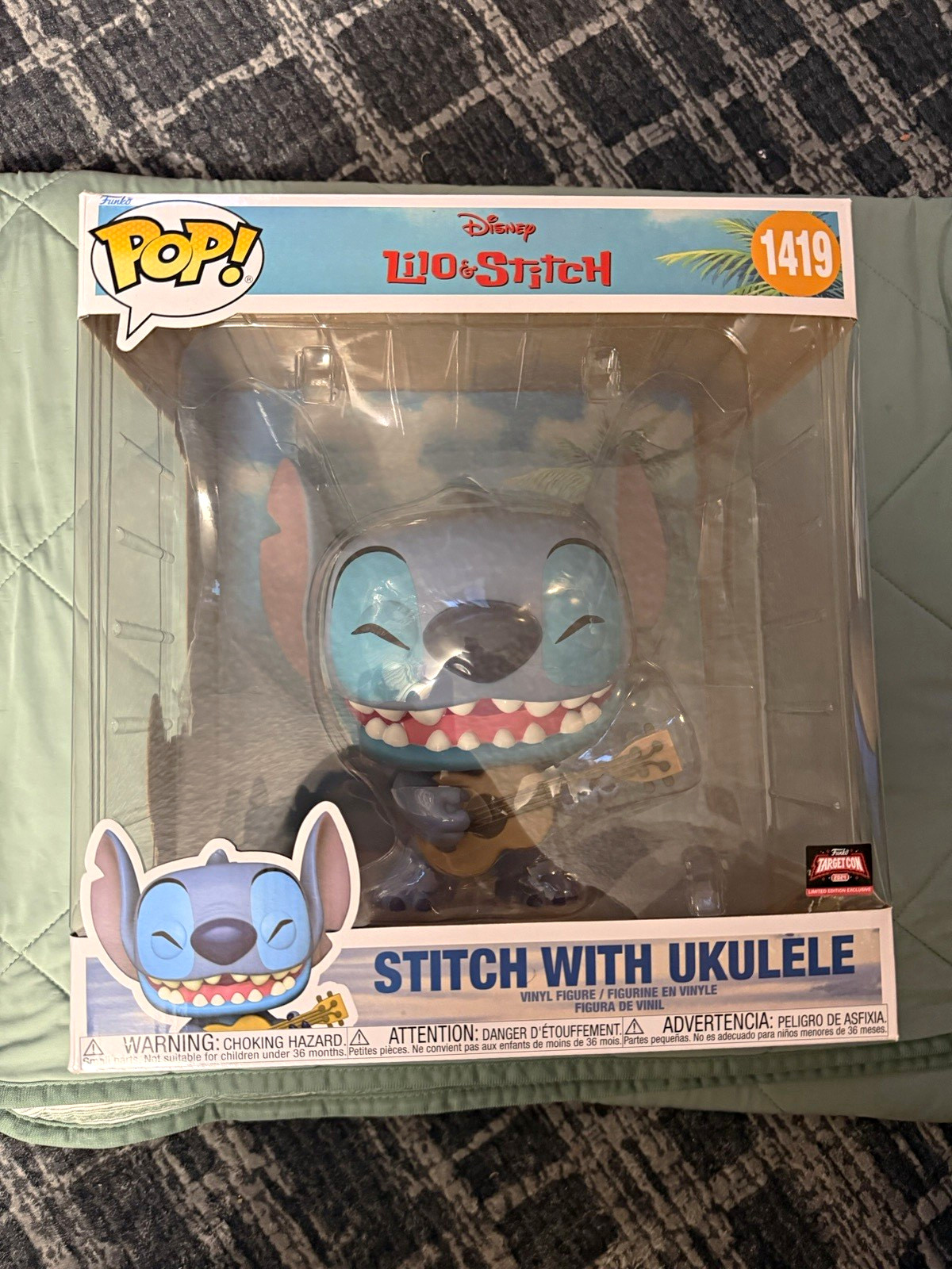 Funko Pop Disney Lilo & Stitch Stitch with Ukulele Giant  #1419
